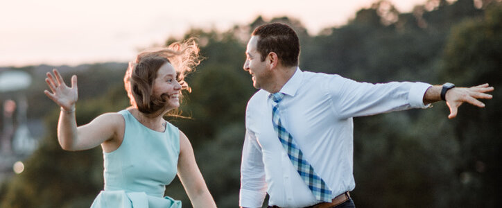 Us, laughing together